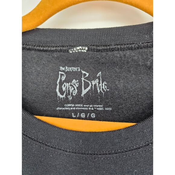 Nightmare Before Christmas Unisex Corpse Bride Sweatshirt Black Large - Picture 6 of 6